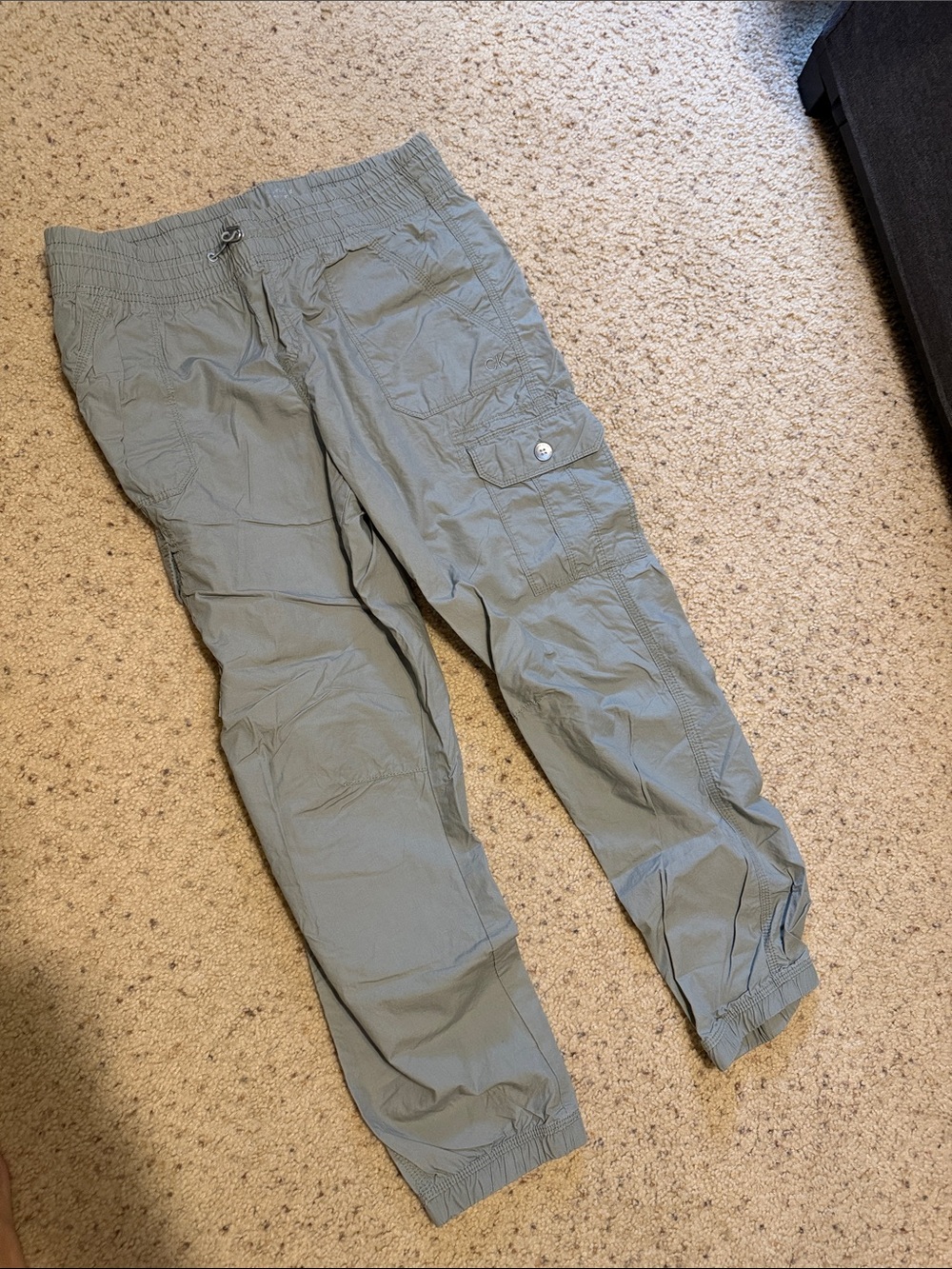 Calvin Klein green/grey cargo pants